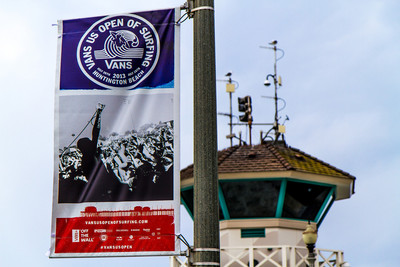 2013 Vans US Open of Surfing Banner on the HB Pier